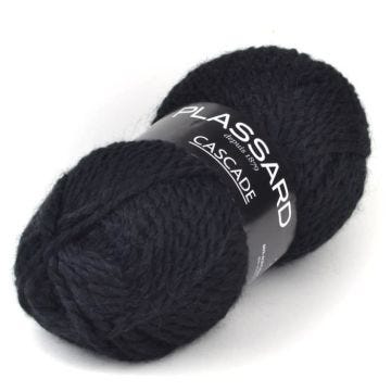 Laine Grosse pelote - Plassard - Cascade 02 Noir - Acrylique - Laine - Alpaga