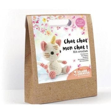 Kit crochet chat-licorne 15 cm - Multicolore