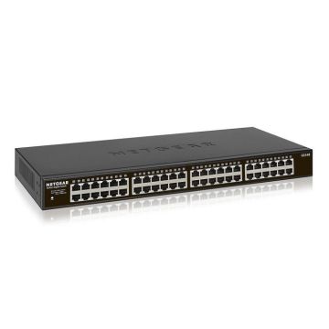 Switch - NETGEAR - GS348-100EUS - 48 ports 10/100/1000 RJ45 - Non Manageable - Gigabit Ethernet