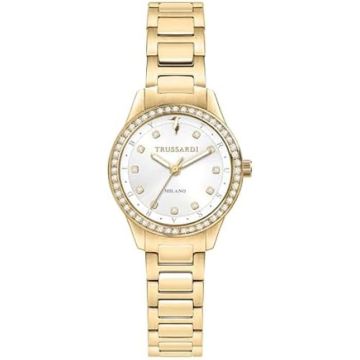Montre Femme - TRUSSARDI - T-SKY - Acier PVD Or - Quartz - Résistance 5 ATM