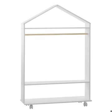 Penderie enfant à roulettes - Blanc - Atmosphera createur d'interieur