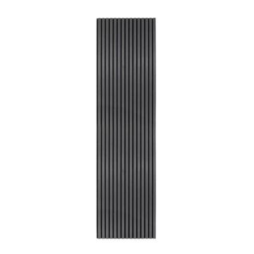 Panneau Latte Acoustique Murale Gris Anthracite Placage Décoratif 240cm x 60cm
