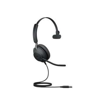 Micro-casque - filaire - USB-A - Jabra - Jabra Evolve2 40 SE MS Mono - Micro-casque - sur-oreille - filaire - USB-A - isolation aco