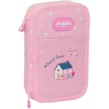 Trousse Double 28 pièces - GLOWLAB - Kids Sweet Home - Tissu Recyclable - Pour Enfant de 5 à 14 Ans