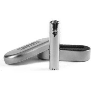 Briquet+Clipper+Metal+Silver109