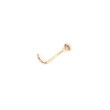 Piercing femme - BRILLAXIS - Bijou de nez Brillaxis or 18 carats et diamant - Couleur de la matière:Jaune