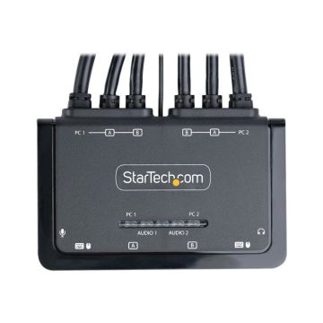 Commutateur KVM - StarTech.com - C2-DH46-UA2-CBL-KVM - 2 ports HDMI - Résolution 4K - USB