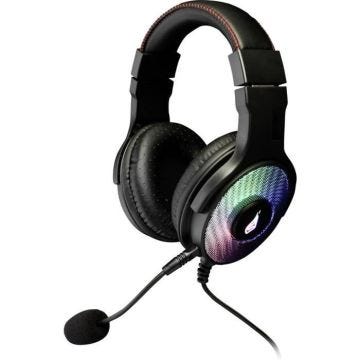 Casque de jeu Surefire Gaming Harrier 360 filaire 7.1 Surround noir avec microphone amovible