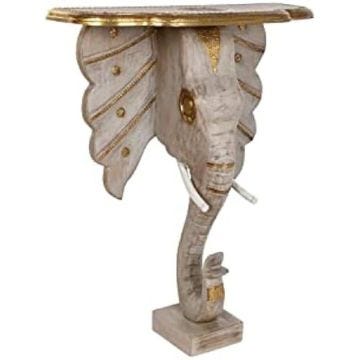 Console - DKD HOME DECOR - Estándar - Multicolore - Laiton et bois - 80x30x96 cm