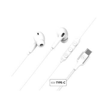 Ecouteurs Filaire USB C Blanc Force Play GARANTIE A VIE