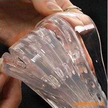 Paire de talonnette grandissante en silicone gel mixte semelle(5 Segment silicone insole)