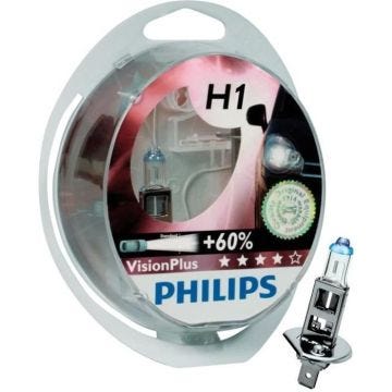 2 ampoules H1 VisionPlus 55W 12V 12258VPS2