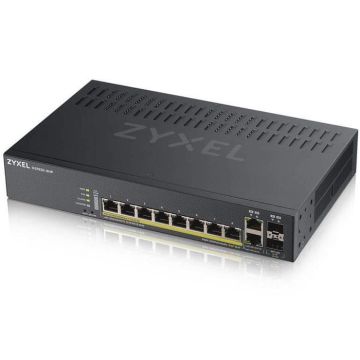 Commutateur Ethernet - ZYXEL - GS1920-8HPV2 - 8 Ports - PoE - Modulaire - Bureau