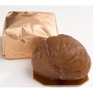 Boite de 48 pièces environ de marrons glacés entiers 960g Corsiglia