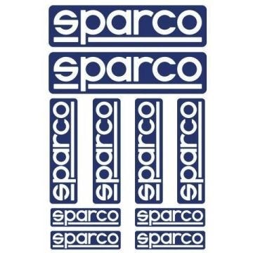 SPARCO KIT DE 10 AUTOCOLLANTS SPARCO