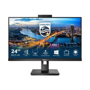 Écran Philips 242B1H - 23,8 pouces - 1920x1080 - 75 Hz - FreeSync - Webcam intégrée