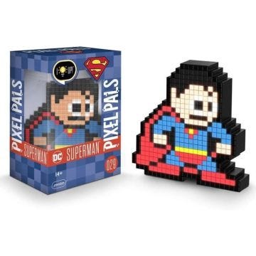 Figurine Pixel Pals Superman - PDP - Pour Enfant - A partir de 3 ans - Bleu - Multicolore