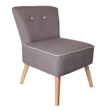 Fauteuil - THE HOME DECO FACTORY - HD3606 - Bicolore Gris et Vert d'eau - Tissu - 1 place
