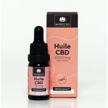 Huile CBD Premium MIND CBD Full Spectrum 10ml 2000mg (20%) / 100% naturel.