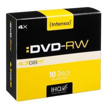 DVD-RW 4,7Go 4x Intenso - Boîte de 10 - Support de stockage
