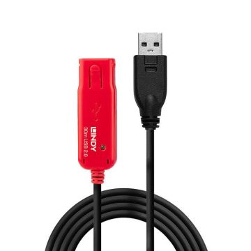 Rallonge de câble USB - Lindy - USB 2.0 - 30 m - Connecteur USB (M) - Connecteur USB (F)