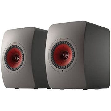 Enceintes Actives Stéréo KEF LS50 Wireless 2 Titane - Bluetooth - Haut-parleur Uni-Q de 12,5 cm - 230 Watts