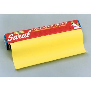Papier transfert Saral 12 feuilles 45 x 61 cm Jaune - Oz international