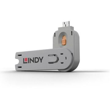 LINDY Clé pour bloqueur de port USB type A, orange