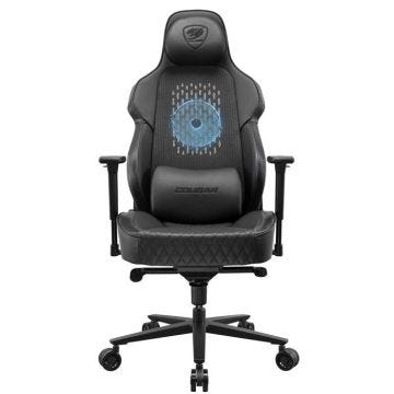 Fauteuil gaming - Cougar Gaming - NXSYS AERO BLACK - Support lombaire - Similicuir - Réglable en hauteur