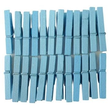 24 PINCES A LINGE BLEU