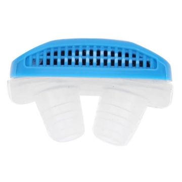 Mini Purificateur de nez Appareil respiratoire nasal 5.2*3.2*2cm Bouchon de nez ABS + Microfibre （Bleu）