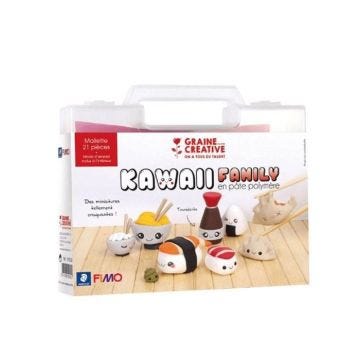 Coffret pâte polymère - Ma mallette sushis kawaï