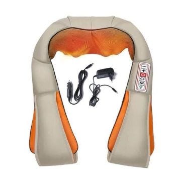 Appareils beauté santé,Shiatsu Épaule Châle Masseur Chauffant Profond Pétrissage Oreiller de Massage Électrique - 6 Keys-EU Plug