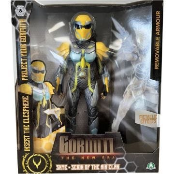 Figurine articulée - GORMITI - Scion avec projecteur Air - Skye - 27 cm - À partir de 4 ans - GRV052