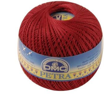 DMC Fil Petra, 100% Coton, Rouge, Taille 5 - 993A/5-5321