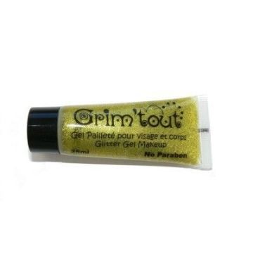 Maquillage - Gel pailleté pour le visage - GRIM TOUT - Or - Formulation sans parabène