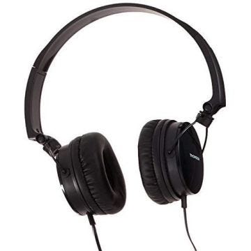 CASQUE HED2207BK, SUPRA-AURAL, MICROPHONE, PLIABLE, CÂBLE PLAT, NOIR T
