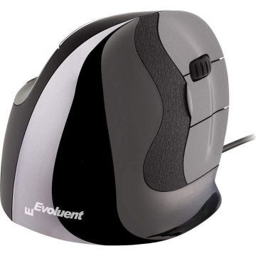 Souris ergonomique - Evoluent - VerticalMouse D Small - Laser 2600 dpi - 5 boutons programmables - Filaire