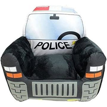 Fauteuil de Police - CREACIONES LLOPIS - LLOPIS 42079 - Gris - Peluche, Polyester - 52x48x51 cm