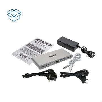 Station d'accueil - Tripp Lite - USB-C Dock - Triple Display - 4K HDMI/DisplayPort - 100W PD Charging