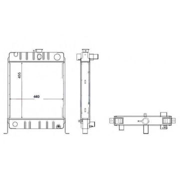 RADIATEUR DAVID BROWN 1210 1212 990 995 996 1829384R91 K922057 K922058 DB922058