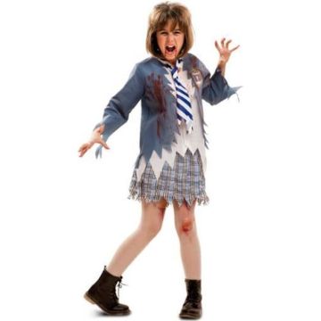 Déguisement Étudiante Zombie - Halloween - Fille - Multicolore - Extérieur