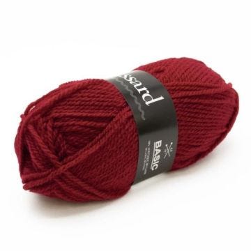 Laine Plassard Basic 399 Rouge - Plassard - Laine Intemporelle - Acrylique;Laine - 1 pelote