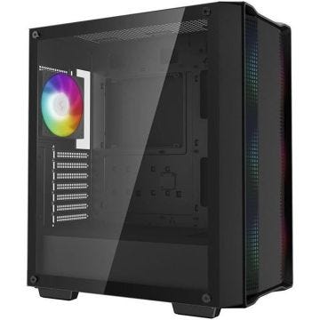 Boîtier PC - DEEPCOOL - CC560 ARGB V2 (Noir) - Moyen tour - Format ATX - Sans alimentation