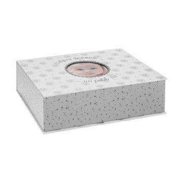 Atmosphera - Coffret naissance Gris Boite souvenir et Photo