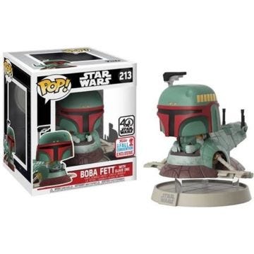 Funko - Figurine Star Wars - Boba Fett &amp; Slave One Exclu Pop Rides 18cm
