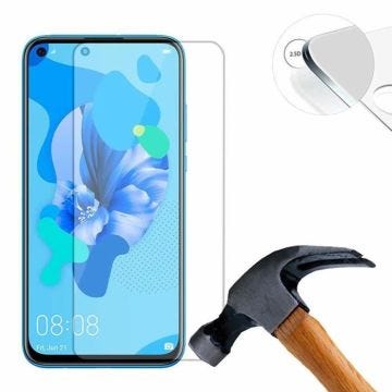 Lusee 2 x Film de Protection écran en Verre Trempé pour Huawei P20 Lite 2019 5.84 Pouce Transparent 9H 2.5D