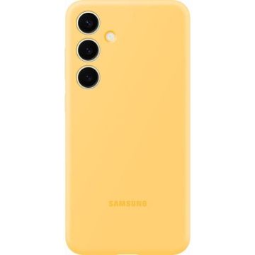 Coque - SAMSUNG - Galaxy S24+ - Silicone - Jaune - Protection optimale