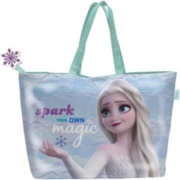 DISNEY REINE DES NEIGES - Sac de plage 48 x 32 cm avec fermeture éclair
