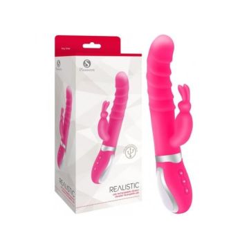 Vibromasseur - S-Pleasures - Rabbit Rechargeable - Silicone - 12 modes de vibrations - Semi-réaliste